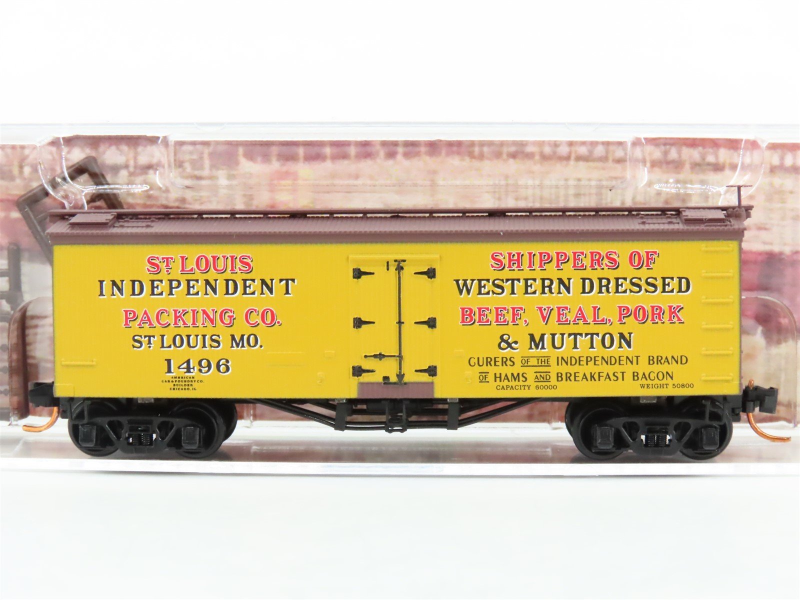 N Scale Micro-Trains MTL 05800120 SLIX St Louis Independent 36' Reefer #1496