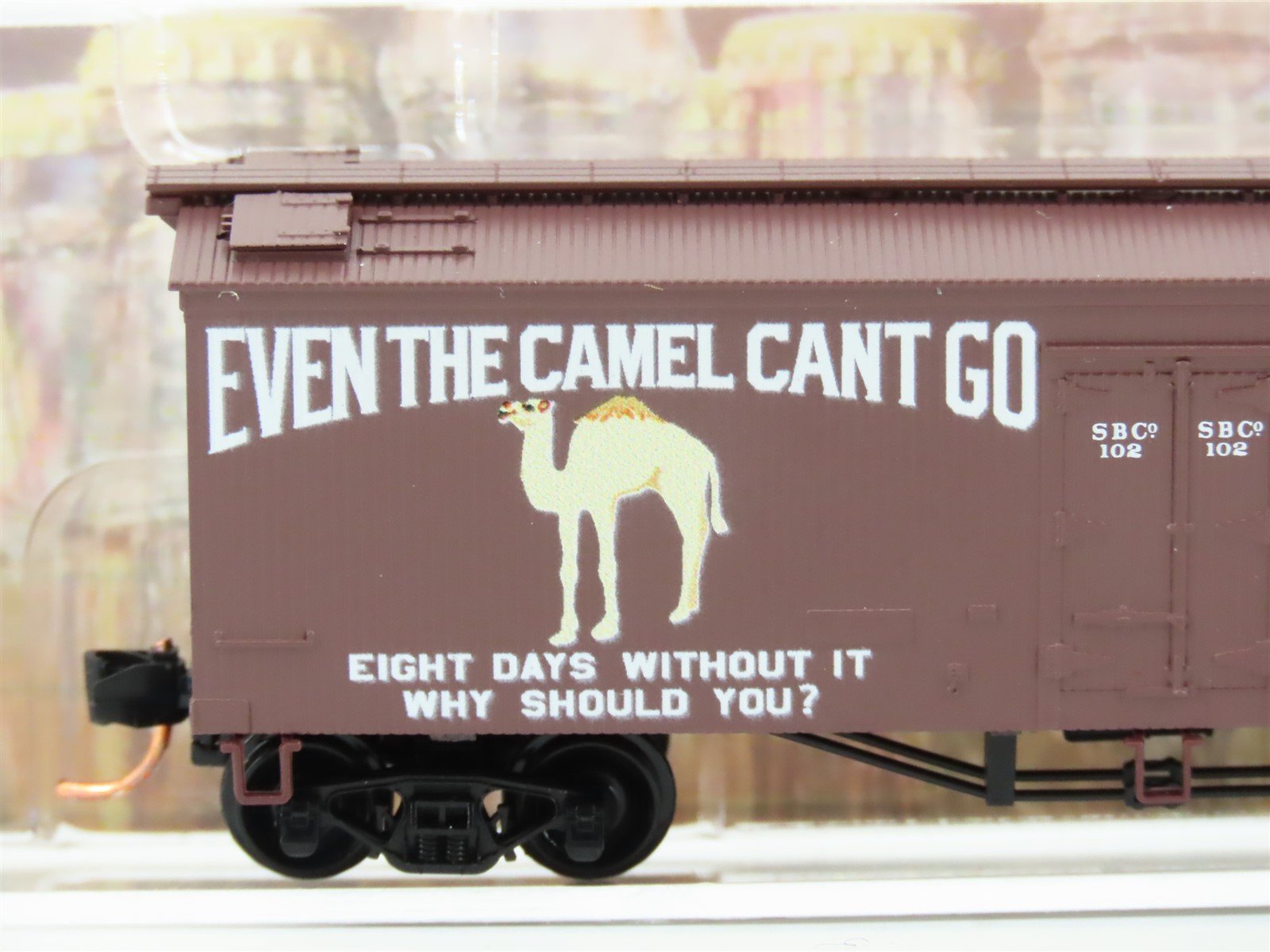 N Scale Micro-Trains MTL 05800180 SBCO Sudbury Brewing Co. 36' Wood Reefer #102