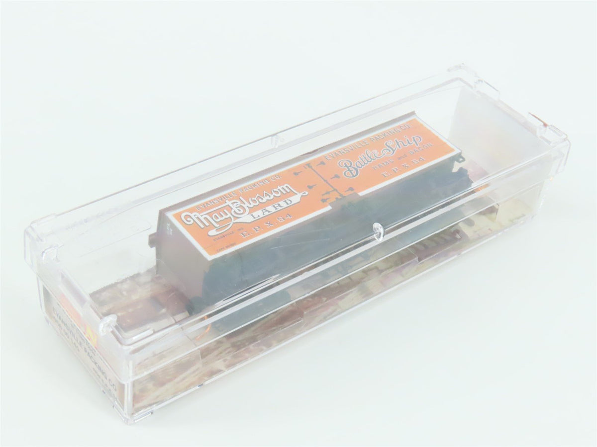 N Scale Micro-Trains MTL 05800140 EPX Evansville Packing Co. 36&#39; Wood Reefer #54