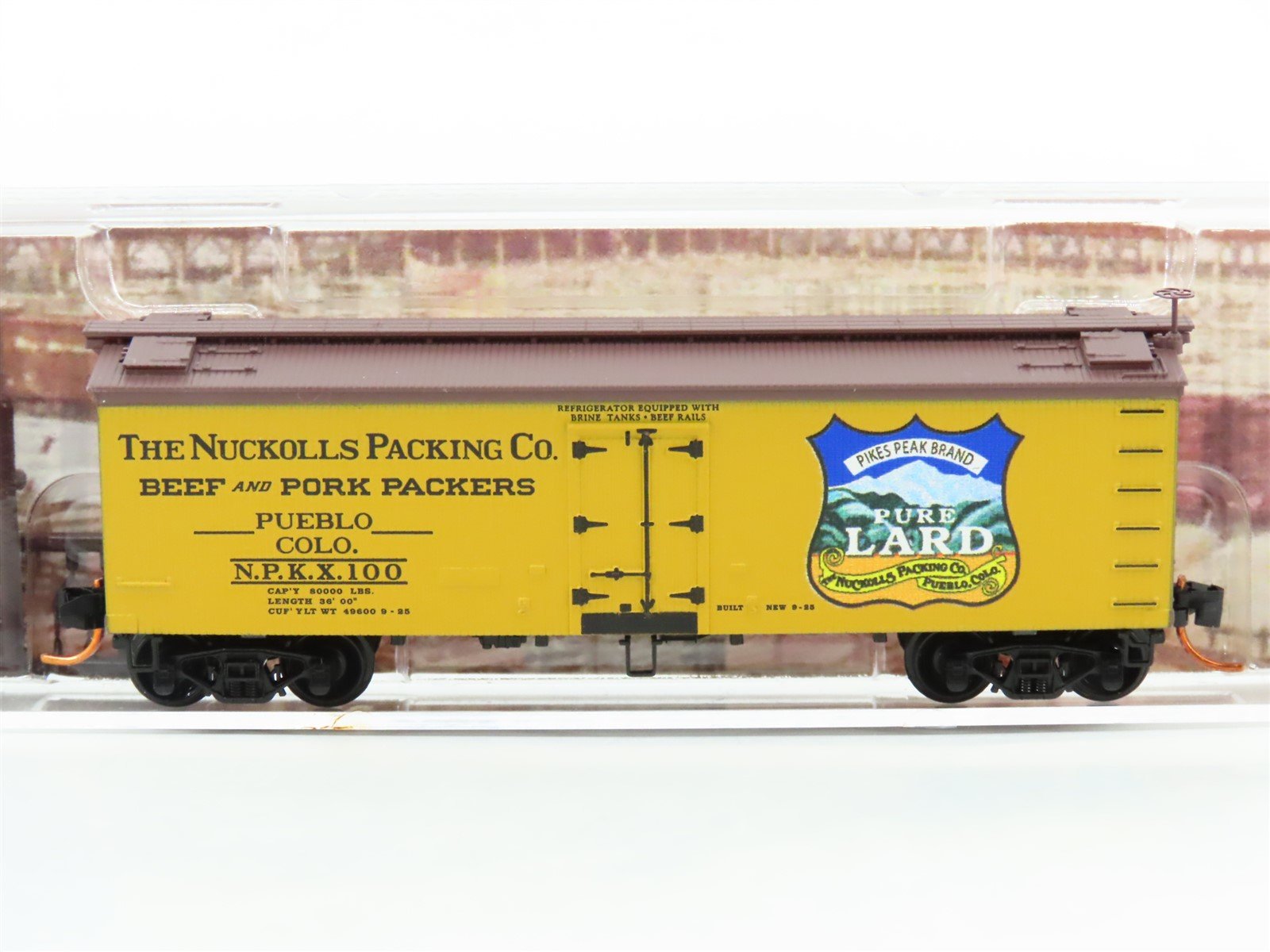 N Scale Micro-Trains MTL 05800536 NPKX Nuckoll's Packing Co 36' Wood Reefer #100