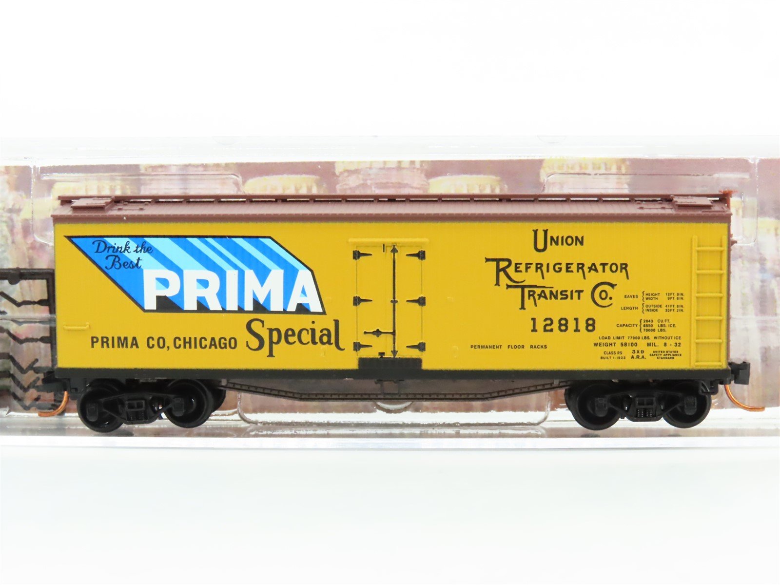 N Scale Micro-Trains MTL 04900650 URTC Prima Special 40' Wood Reefer #12818