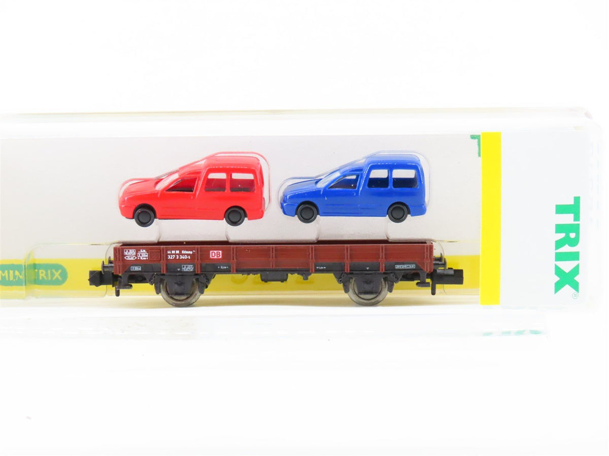 N Scale Trix 15212 DB Railway Flatcar #32733405 w/ 2 Car Loads