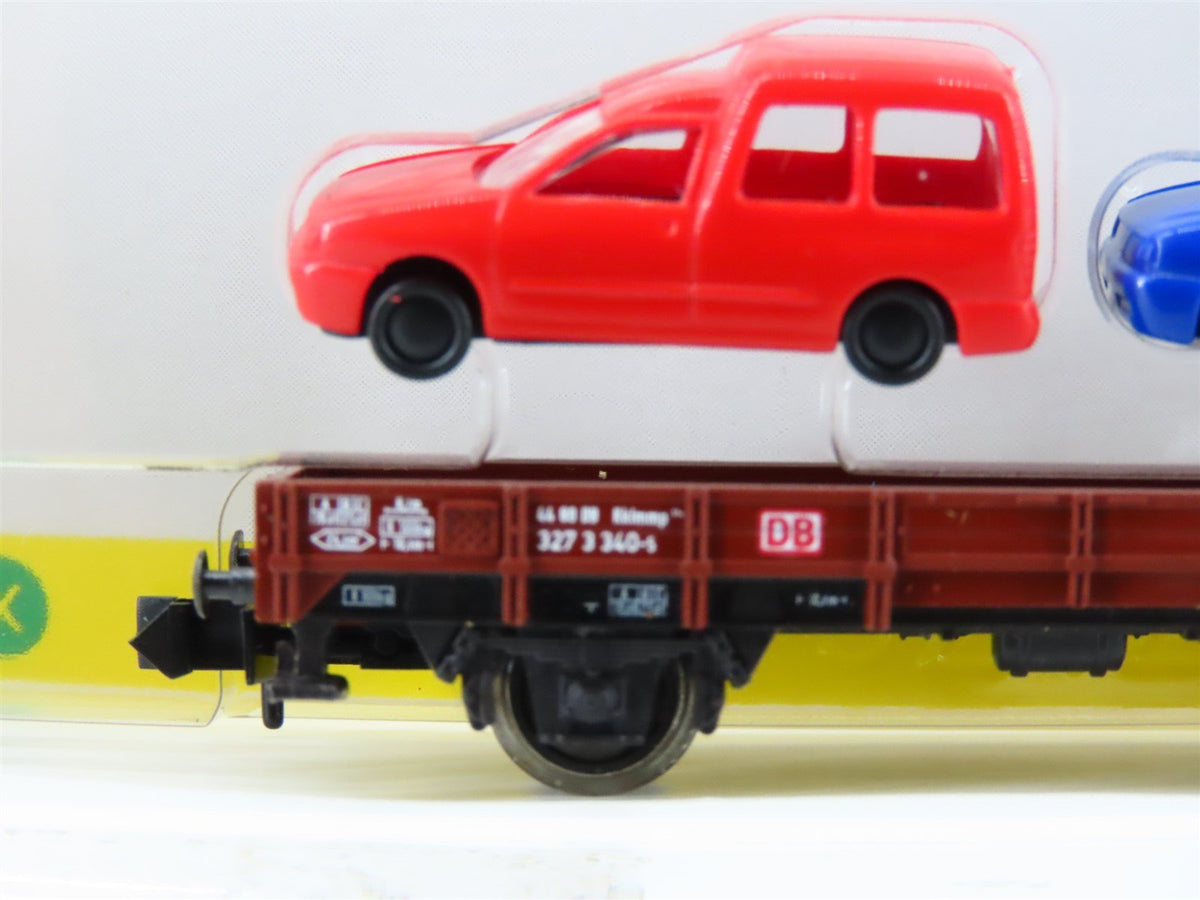 N Scale Trix 15212 DB Railway Flatcar #32733405 w/ 2 Car Loads