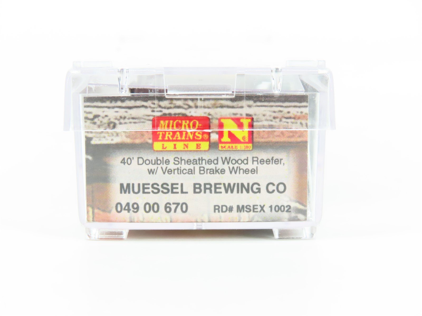 N Scale Micro-Trains MTL 04900670 MSEX Muessel Silver Edge Beer 40' Reefer #1002