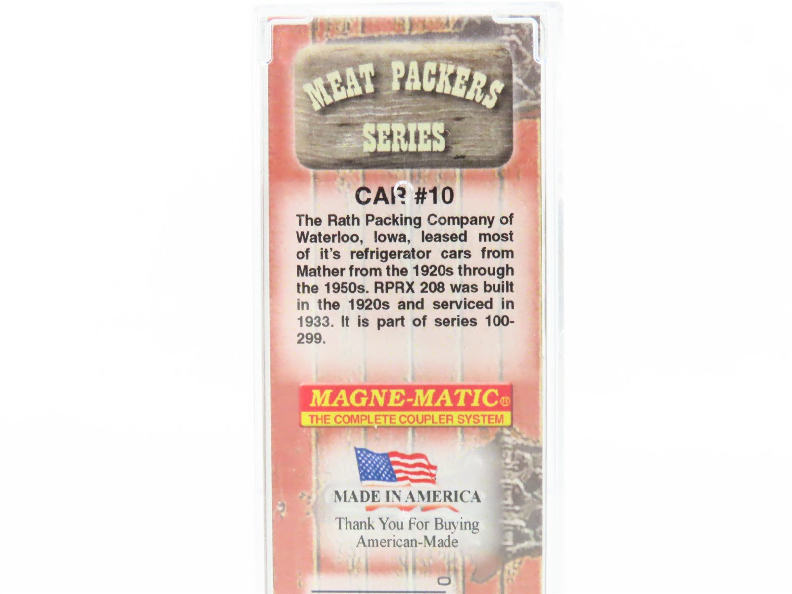 N Scale Micro-Trains MTL 04900630 RPRX Rath's Blackhawk Ham 40' Wood Reefer #208