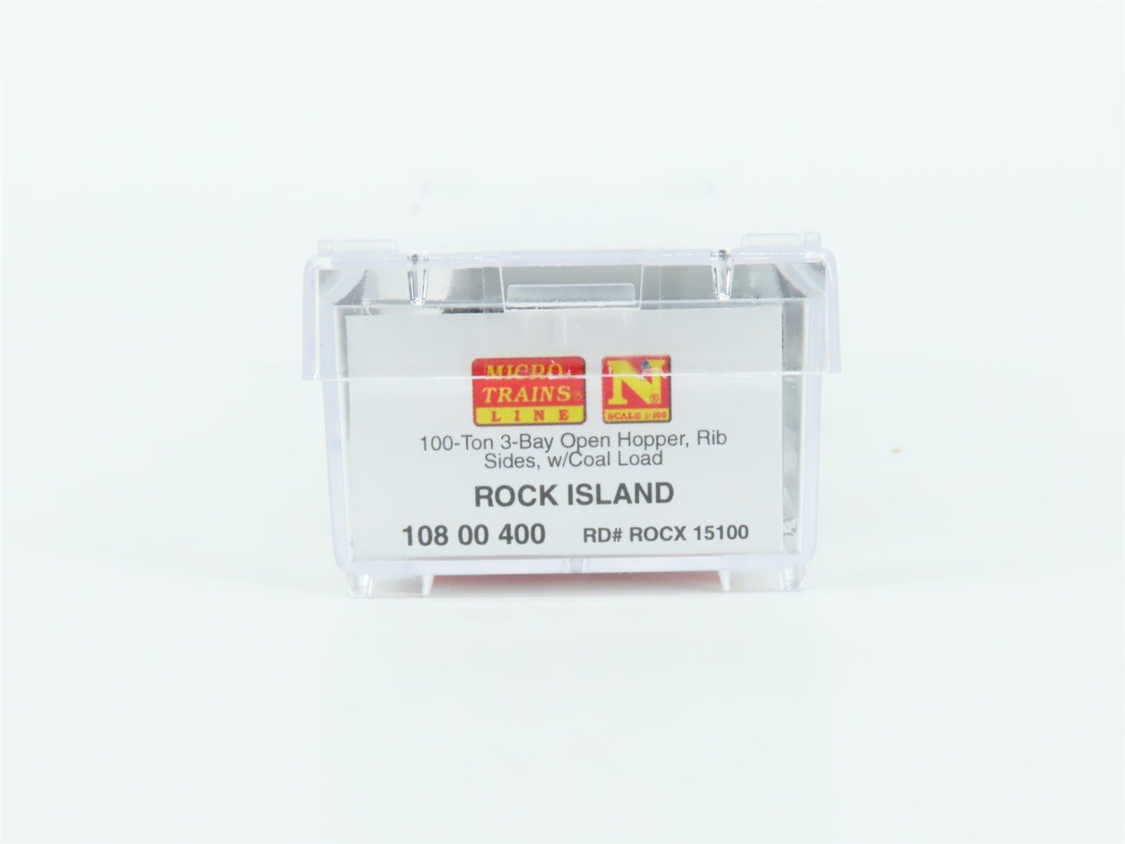 N Scale Micro-Trains MTL 10800400 ROCX Rock Island 3-Bay Open Hopper #15100
