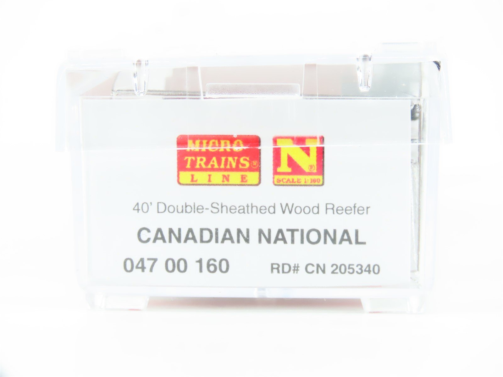 N Scale Micro-Trains MTL 04700160 CN Canadian National 40' Wood Reefer #205340