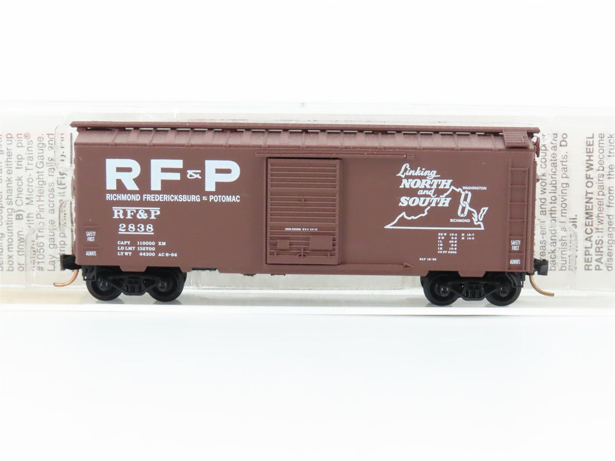 N Scale Micro-Trains MTL 20516 RFP &quot;Linking North &amp; South&quot; 40&#39; Boxcar #2838