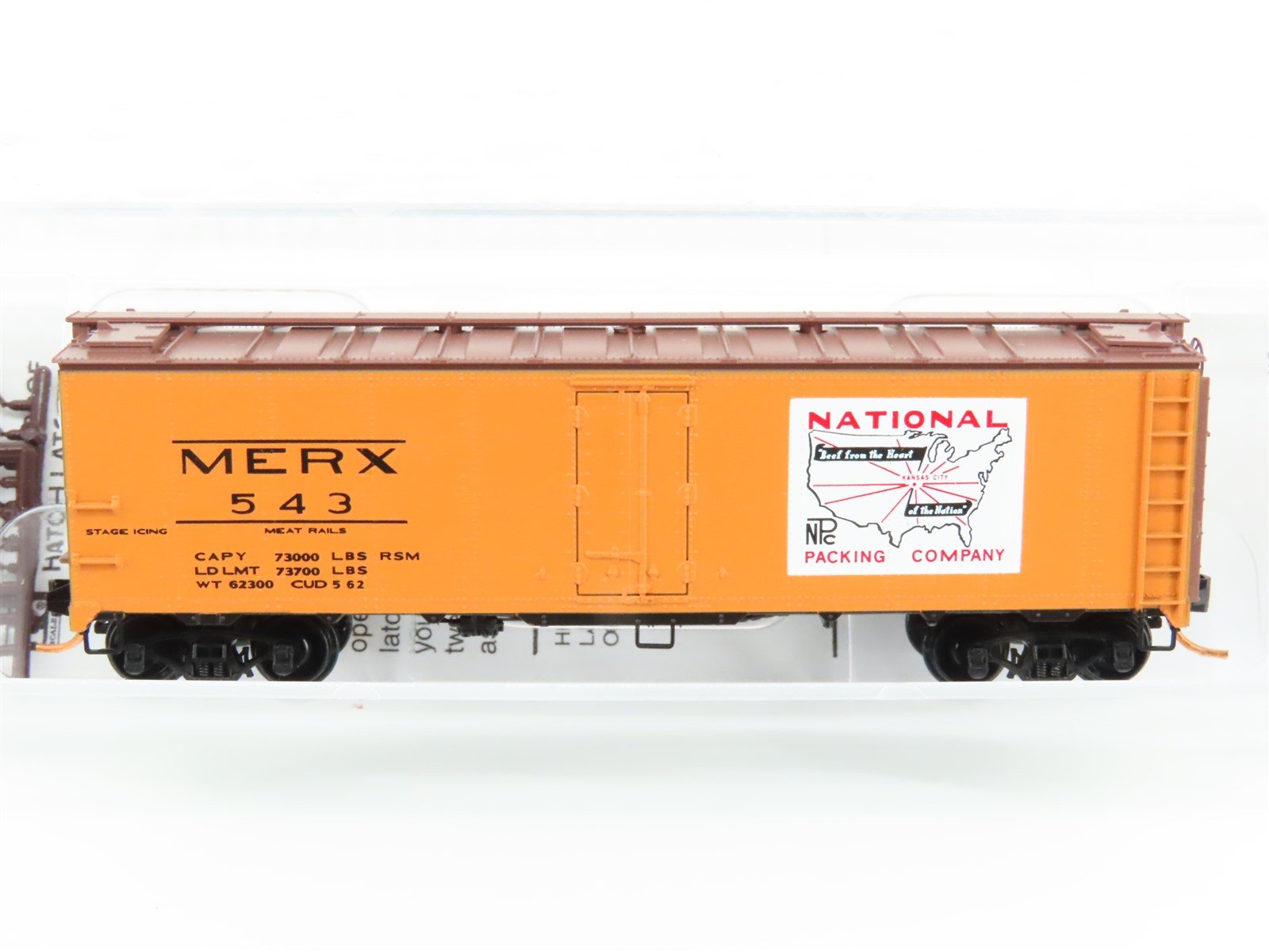 N Scale Micro-Trains MTL 05900162 MERX National Packing Company 40' Reefer #543