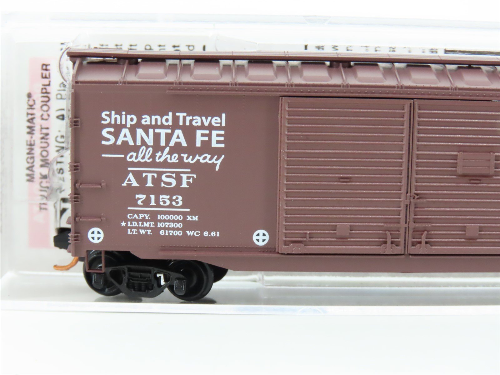 N Scale Micro-Trains MTL 07800130 ATSF Santa Fe 50' Auto Boxcar #7153