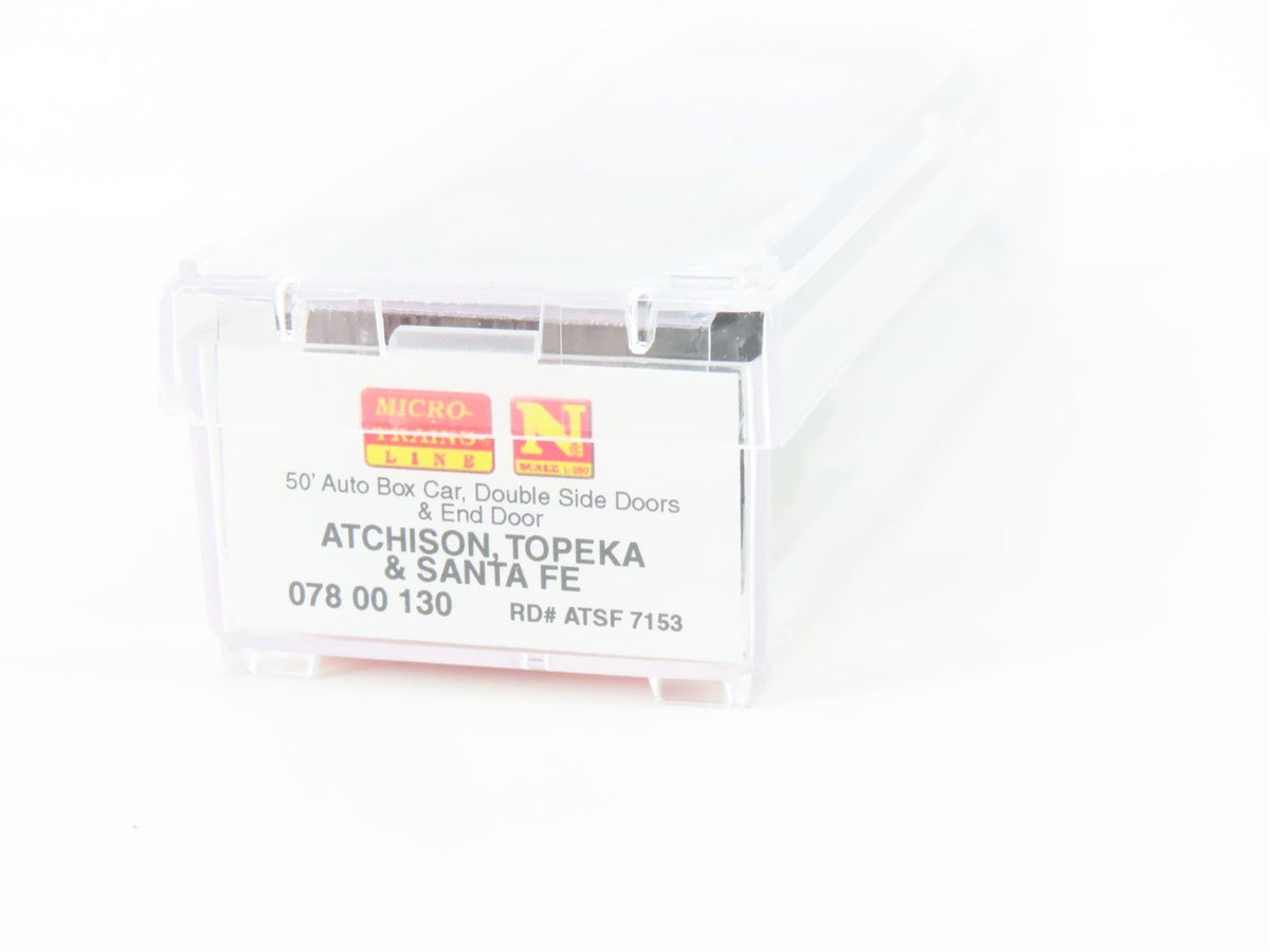 N Scale Micro-Trains MTL 07800130 ATSF Santa Fe 50&#39; Auto Boxcar #7153