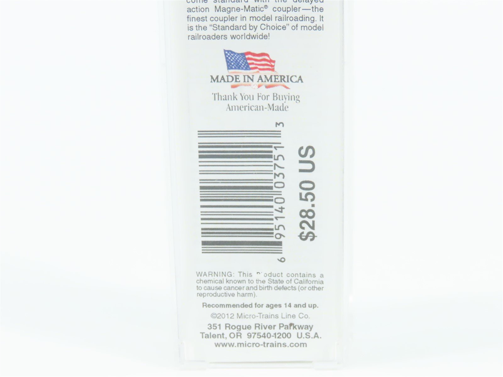 N Scale Micro-Trains MTL 05900170 URTX Raskin Packing 40' Steel Reefer #60769