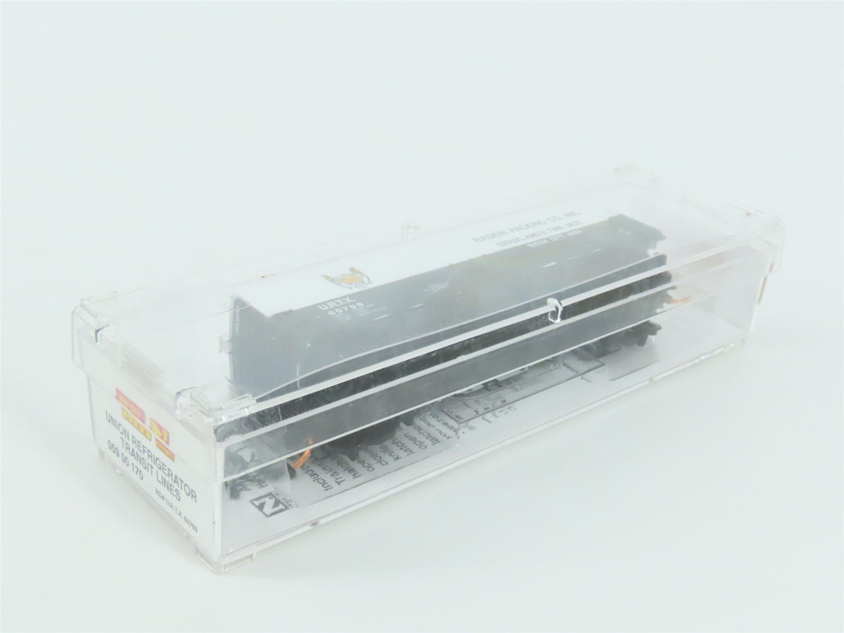 N Scale Micro-Trains MTL 05900170 URTX Raskin Packing 40&#39; Steel Reefer #60769
