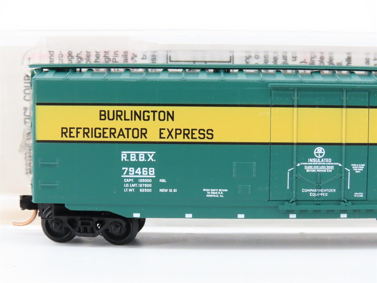 N Scale Micro-Trains MTL 32370 RBBX Burlington 50&#39; Standard Boxcar #79468