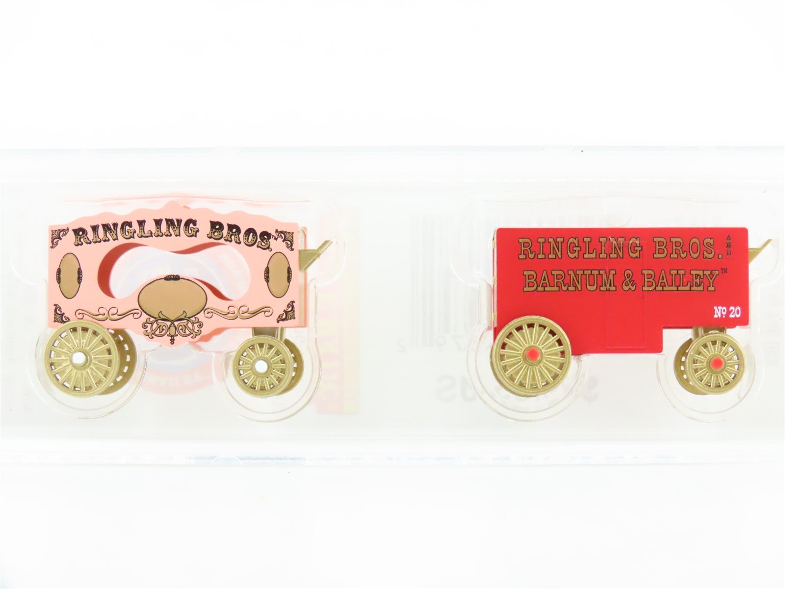 N Micro-Trains MTL 47000119 Ringling Bros Barnum & Bailey Circus Wagon 2-Pack