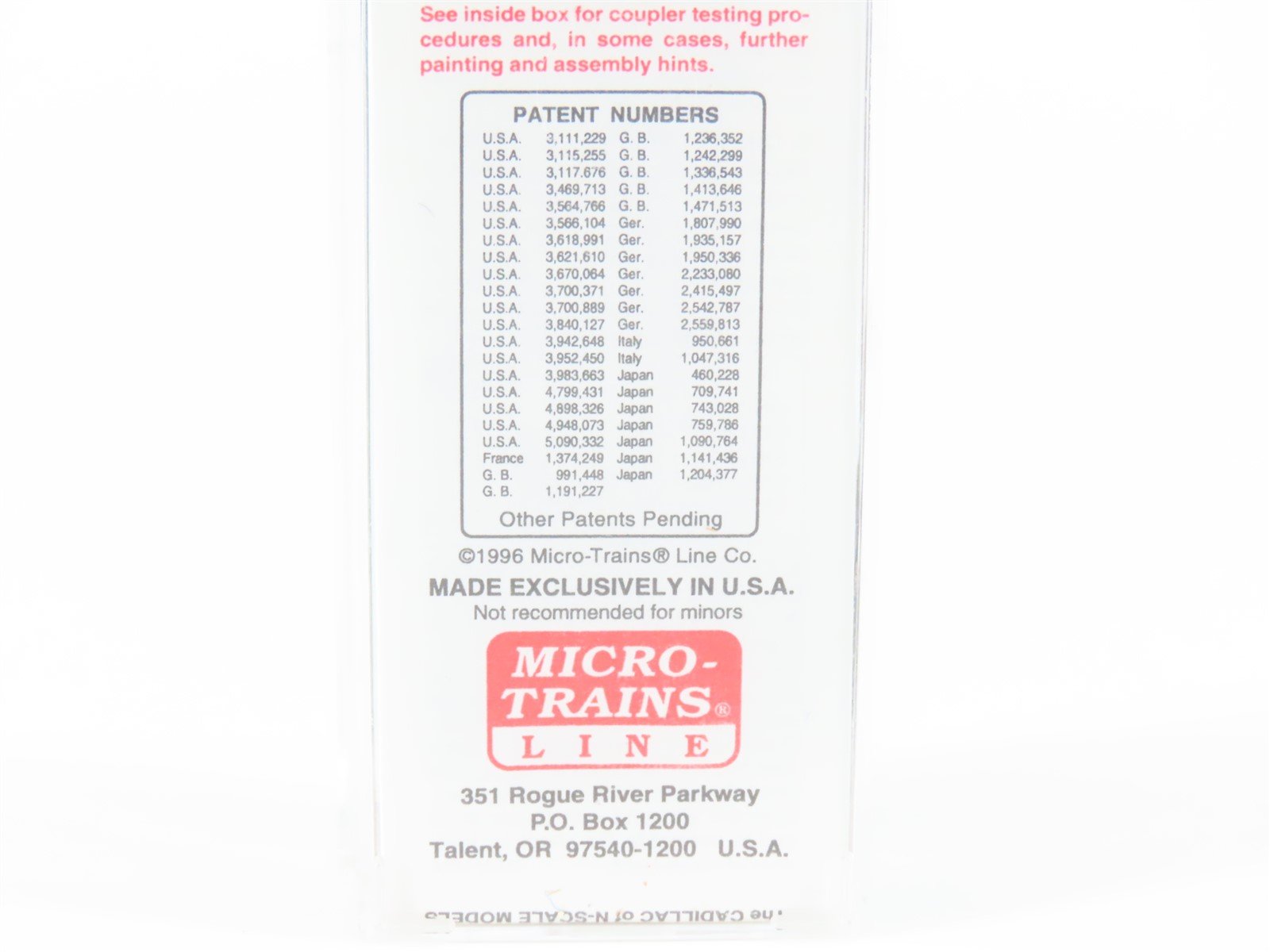 N Scale Micro-Trains MTL 75040 USLX Tropicana 50' Standard Boxcar #13085