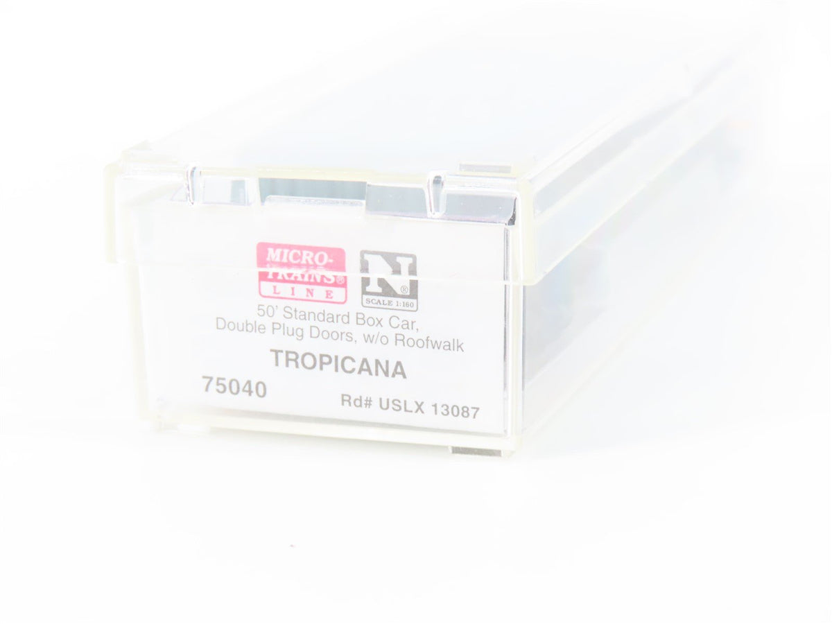 N Scale Micro-Trains MTL 75040 USLX Tropicana 50&#39; Standard Boxcar #13085