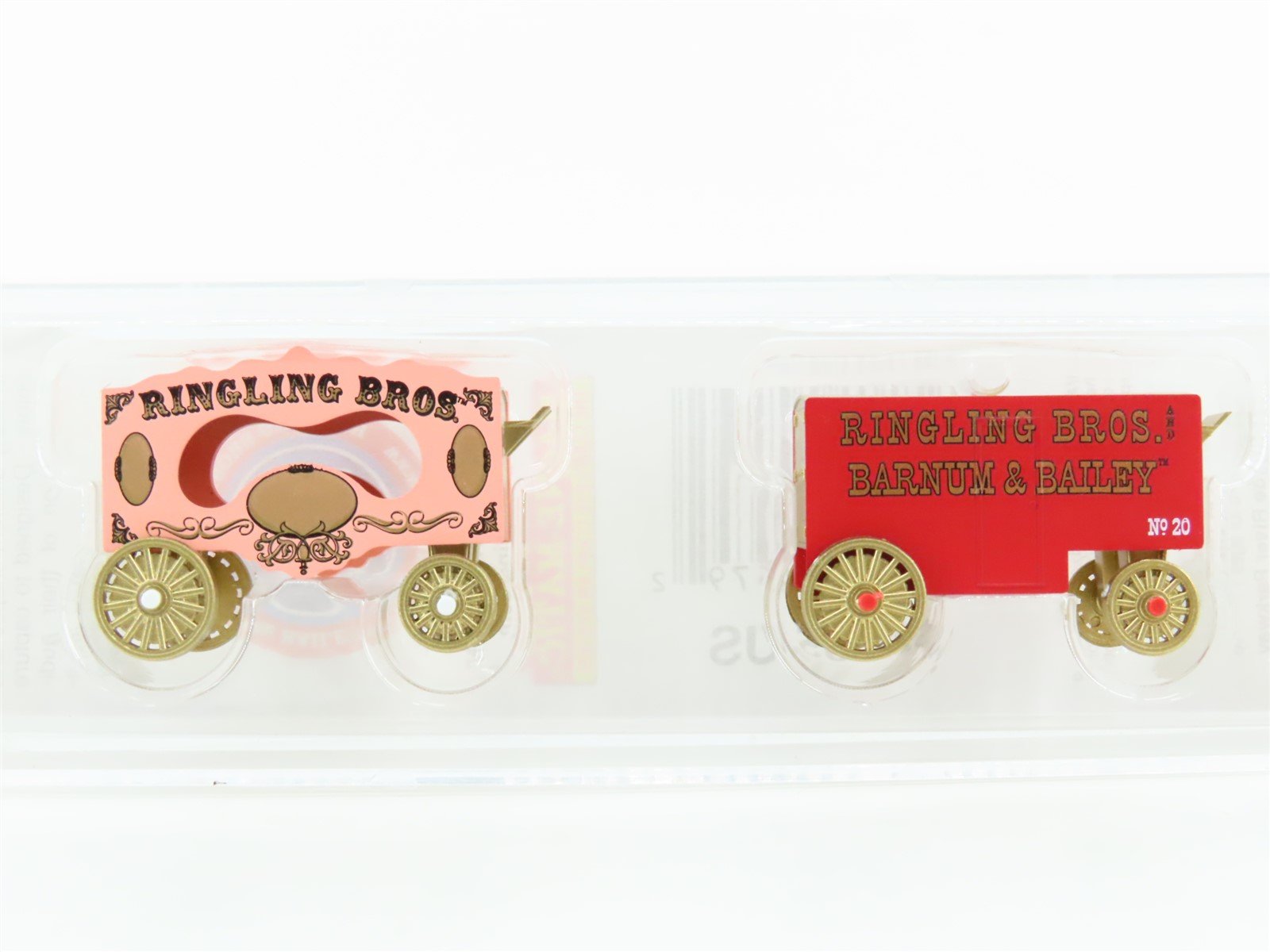 N Micro-Trains MTL 47000119 Ringling Bros Barnum & Bailey Circus Wagon 2-Pack