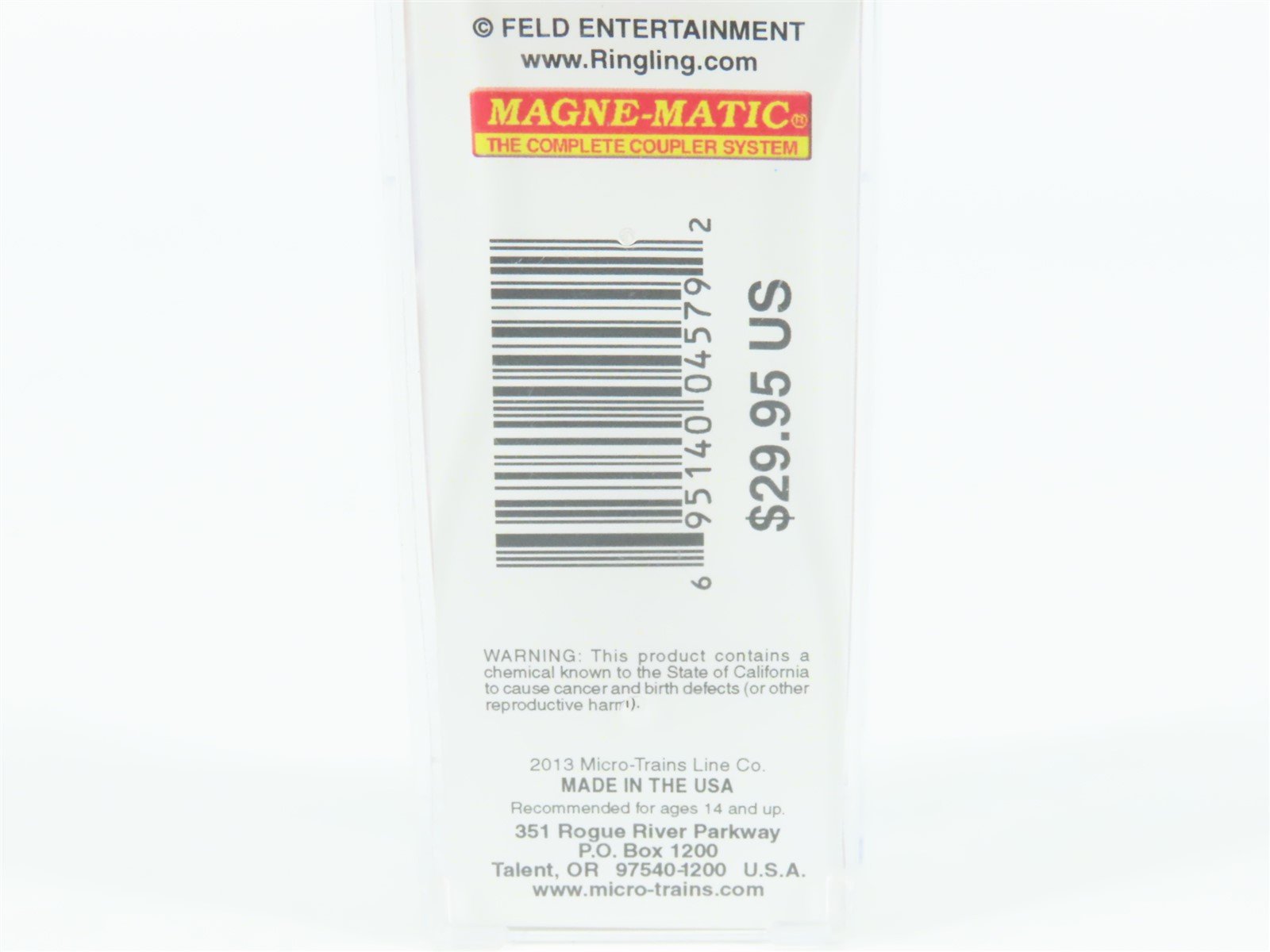 N Micro-Trains MTL 47000119 Ringling Bros Barnum & Bailey Circus Wagon 2-Pack