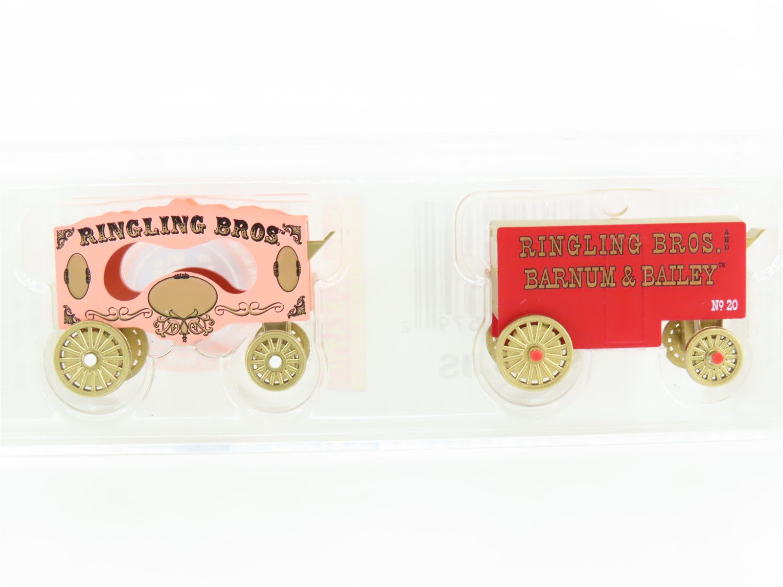 N Micro-Trains MTL 47000119 Ringling Bros Barnum & Bailey Circus Wagon 2-Pack