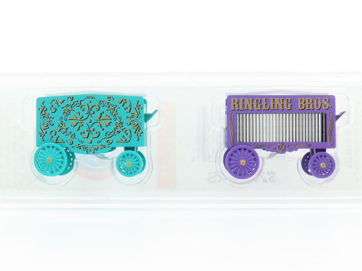 N Micro-Trains MTL 47000069 Ringling Bros Barnum &amp; Bailey Circus Wagon 2-Pack