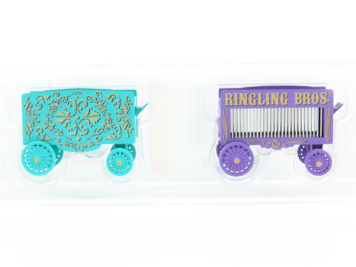 N Micro-Trains MTL 47000069 Ringling Bros Barnum &amp; Bailey Circus Wagon 2-Pack