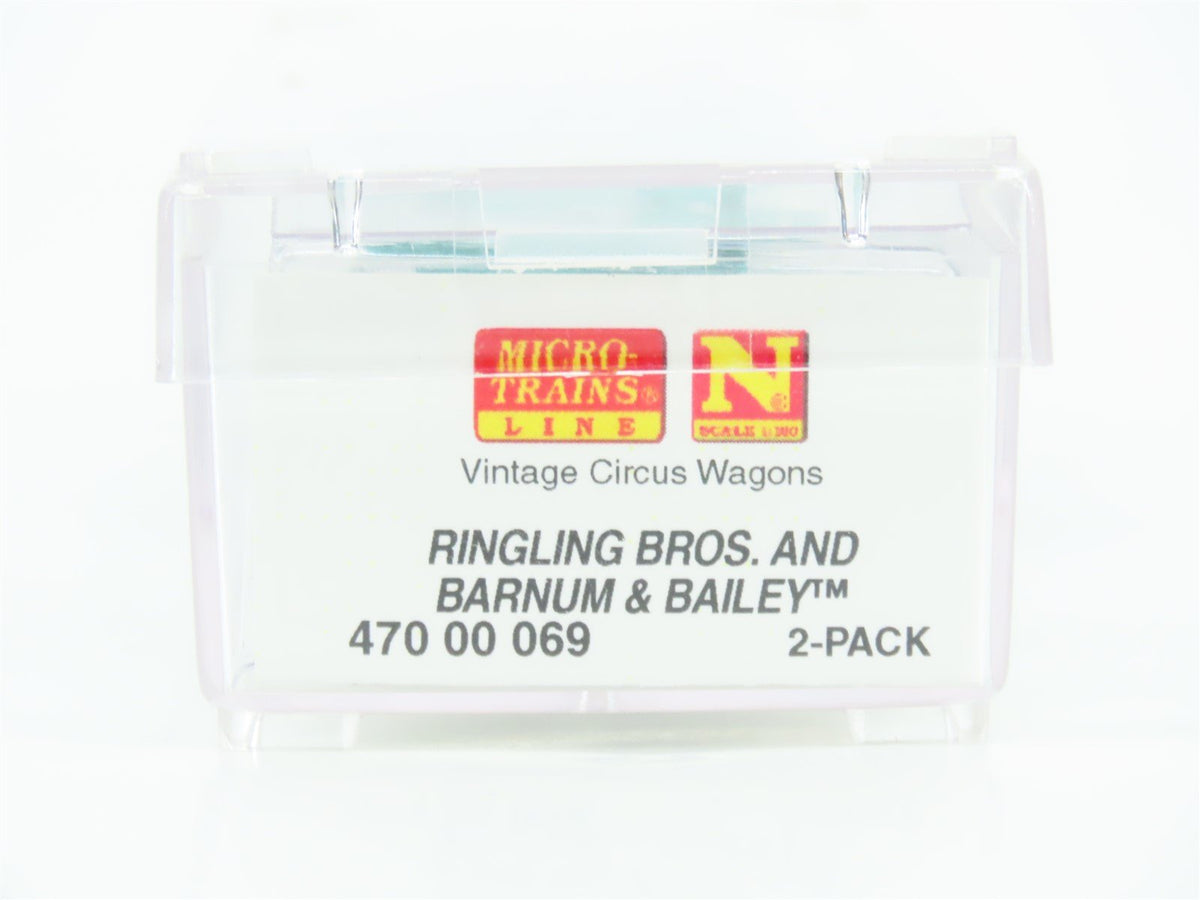 N Micro-Trains MTL 47000069 Ringling Bros Barnum &amp; Bailey Circus Wagon 2-Pack