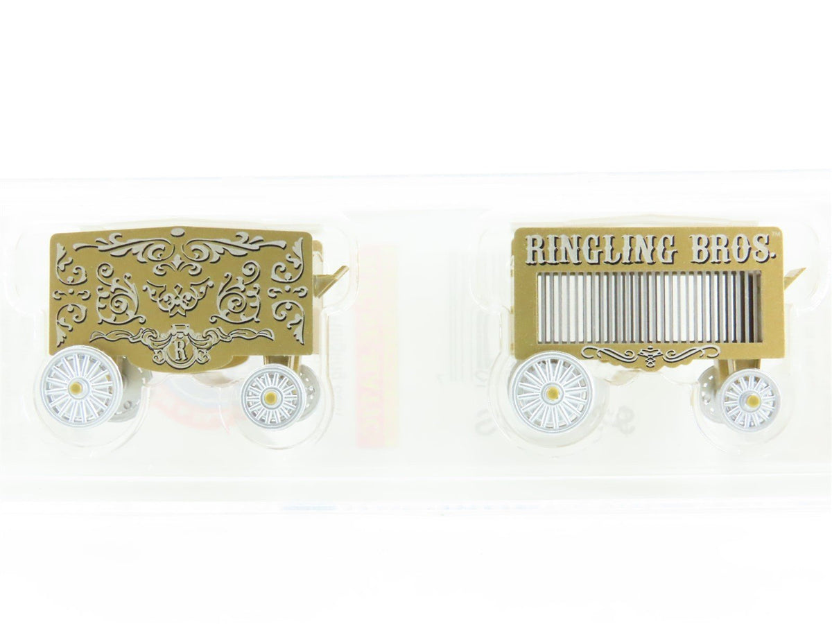 N Micro-Trains MTL 47000059 Ringling Bros Barnum &amp; Bailey Circus Wagon 2-Pack