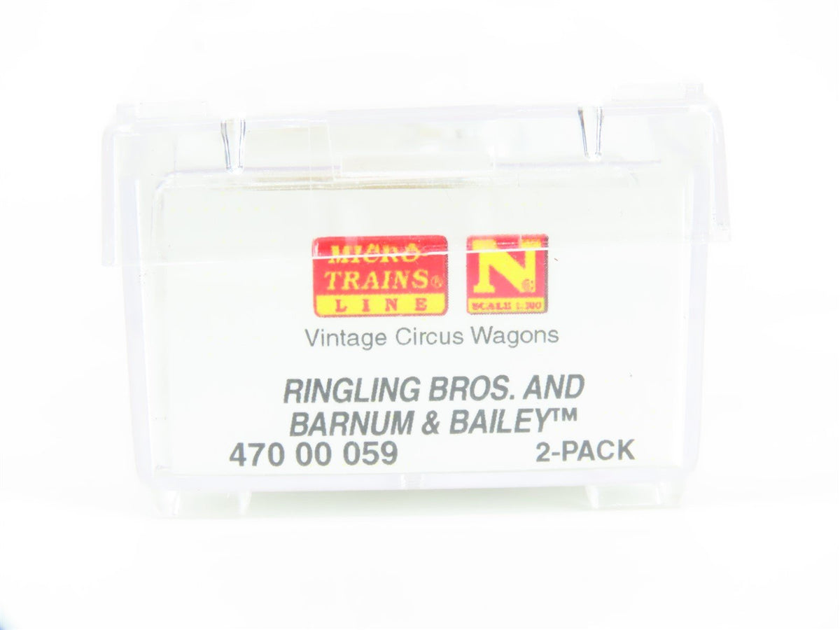 N Micro-Trains MTL 47000059 Ringling Bros Barnum &amp; Bailey Circus Wagon 2-Pack
