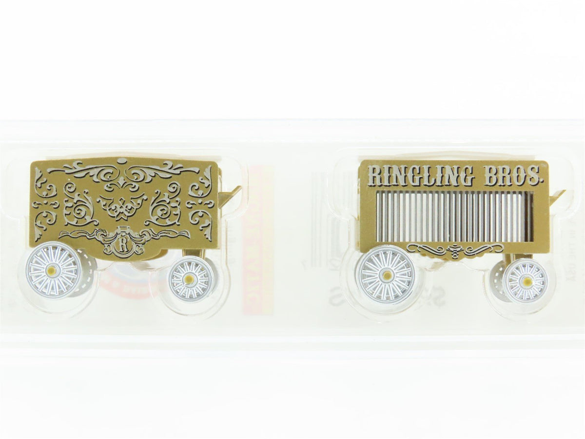 N Micro-Trains MTL 47000059 Ringling Bros Barnum &amp; Bailey Circus Wagon 2-Pack
