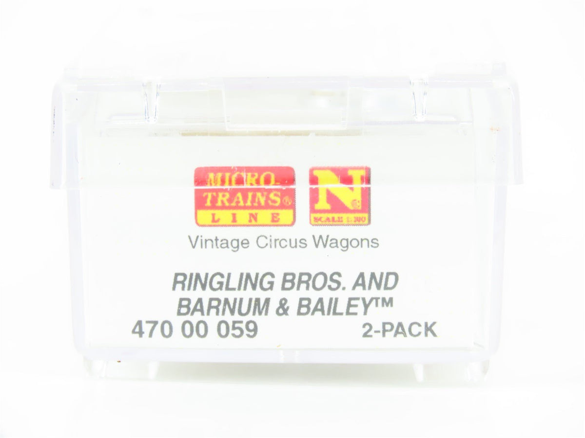 N Micro-Trains MTL 47000059 Ringling Bros Barnum &amp; Bailey Circus Wagon 2-Pack