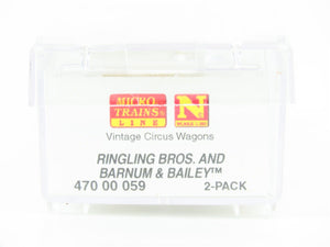 N Micro-Trains MTL 47000059 Ringling Bros Barnum & Bailey Circus Wagon 2-Pack