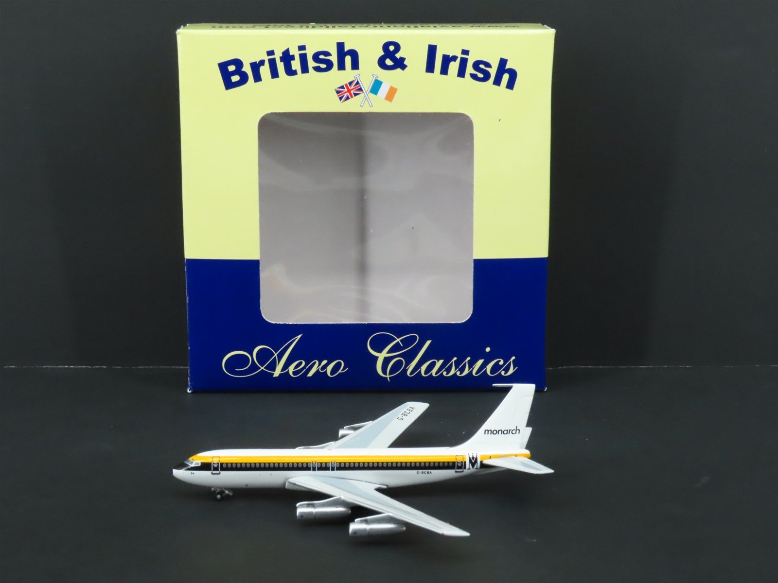 1:400 Aero Classics Die-Cast Monarch Airlines Boeing B-720 Airliner