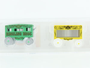 N Micro-Trains MTL 47000129 Ringling Bros Barnum & Bailey Circus Wagon 2-Pack