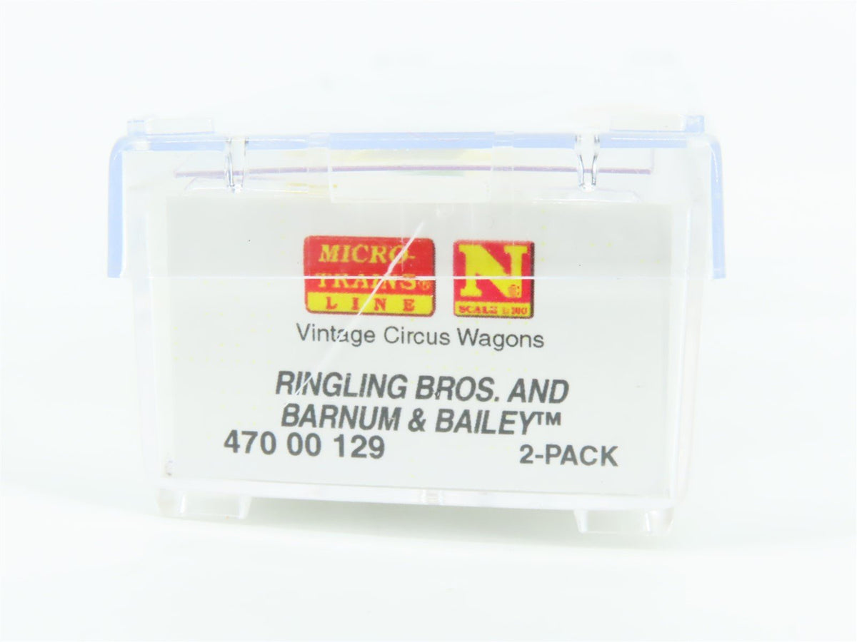 N Micro-Trains MTL 47000129 Ringling Bros Barnum &amp; Bailey Circus Wagon 2-Pack