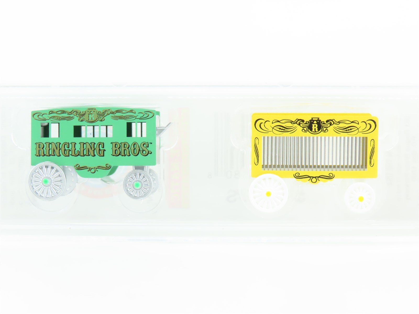 N Micro-Trains MTL 47000129 Ringling Bros Barnum & Bailey Circus Wagon 2-Pack