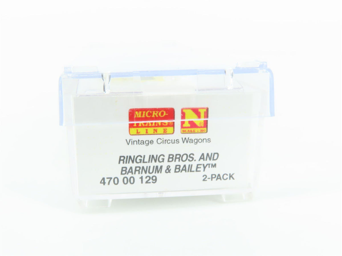 N Micro-Trains MTL 47000129 Ringling Bros Barnum &amp; Bailey Circus Wagon 2-Pack