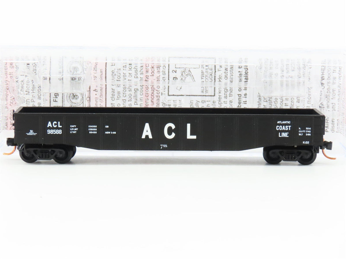 N Scale Micro-Trains MTL 10500560 ACL Atlantic Coast Line 50&#39; Gondola #98588