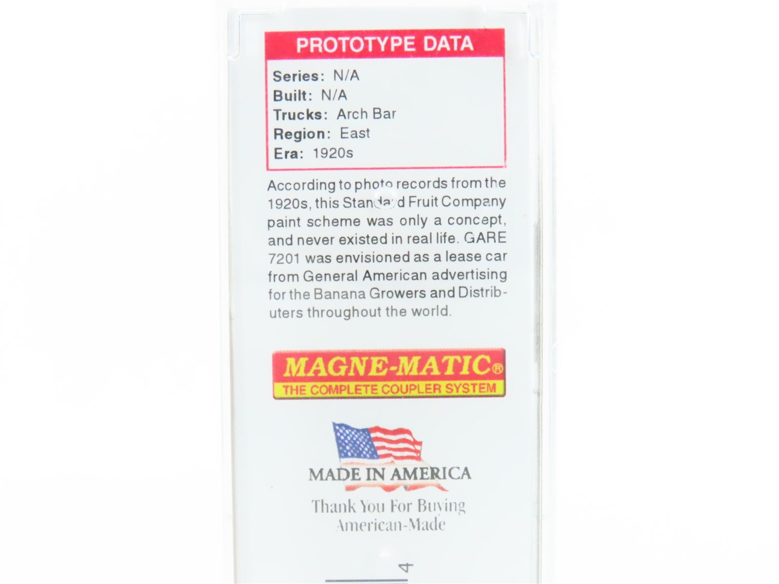 N Scale Micro-Trains MTL 05800566 GARE Standard Fruit Co. 36' Wood Reefer #7201