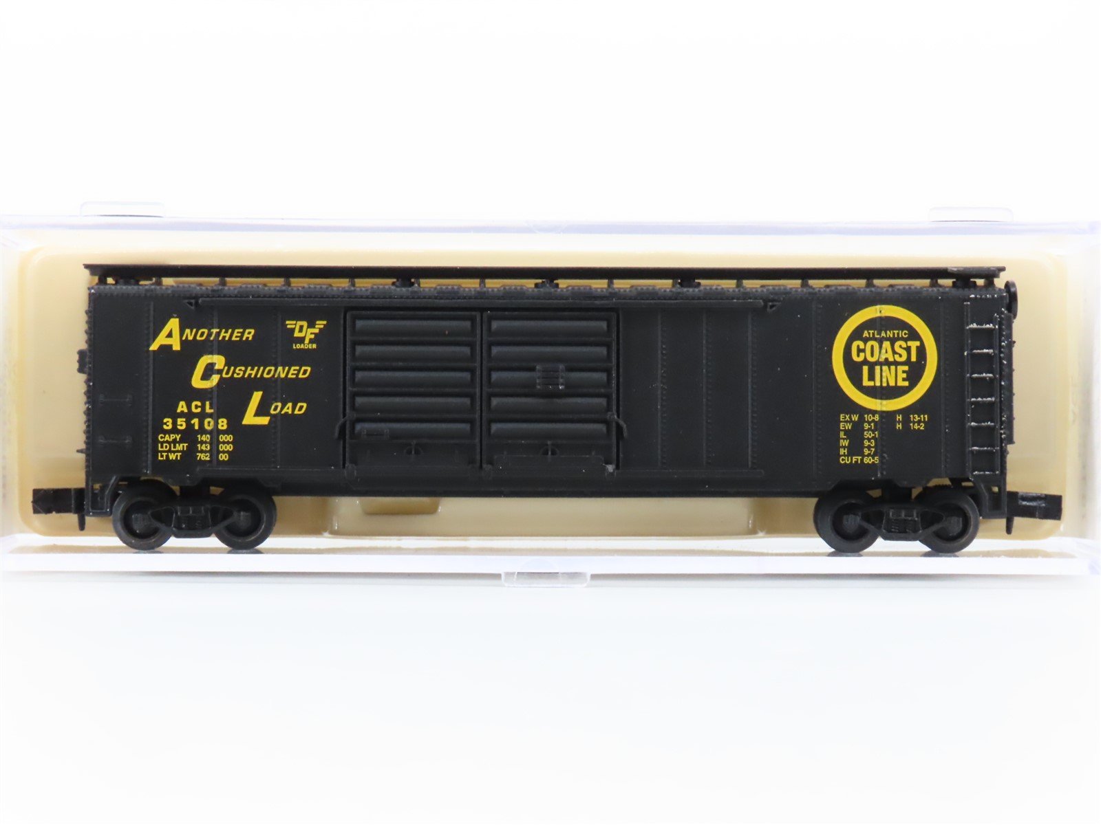 N Scale Life-Like 7342 ACL Atlantic Coast Line 50' Double Door Boxcar #101997