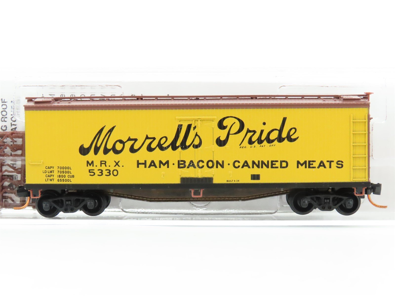 N Scale Micro-Trains MTL 04900610 MRX Morrell's Pride 40' Wood Reefer #5330