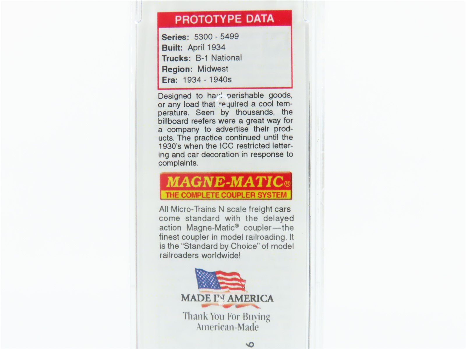 N Scale Micro-Trains MTL 04900610 MRX Morrell's Pride 40' Wood Reefer #5330