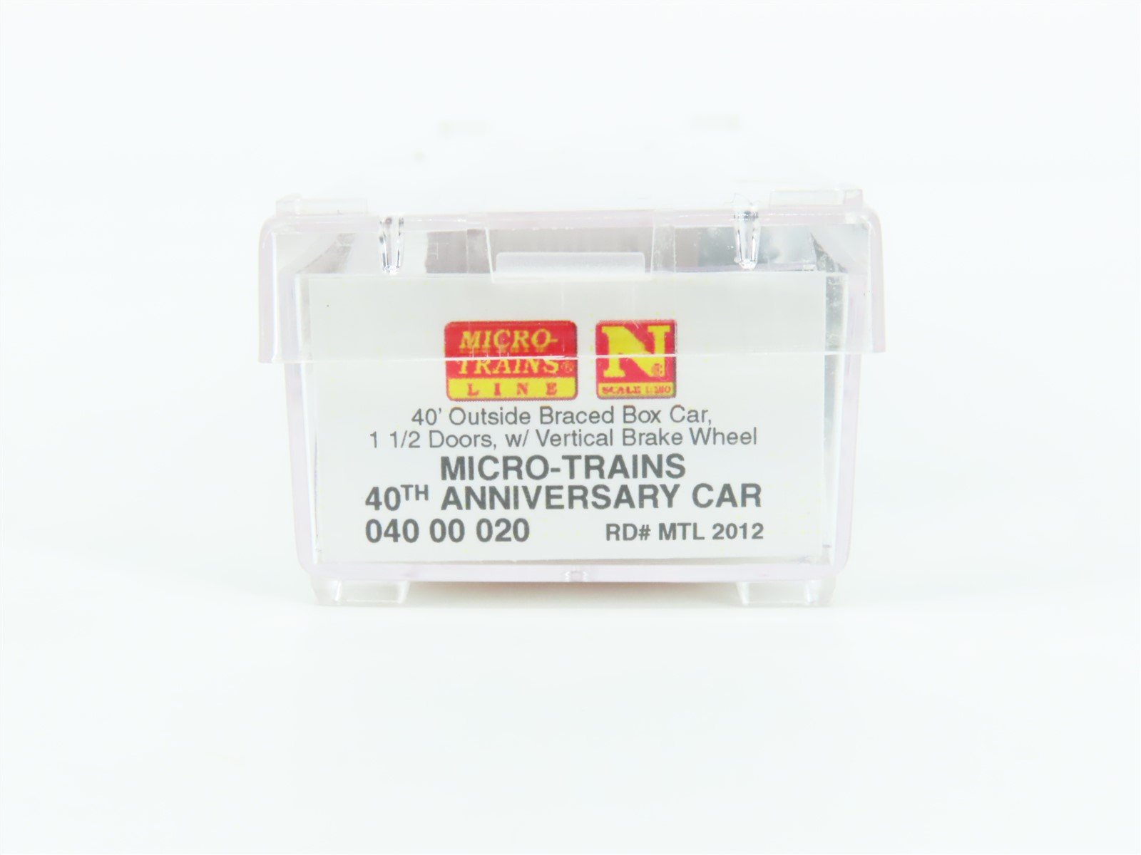 N Scale Micro-Trains MTL 04000020 40th Anniversary 40' Box Car #2012