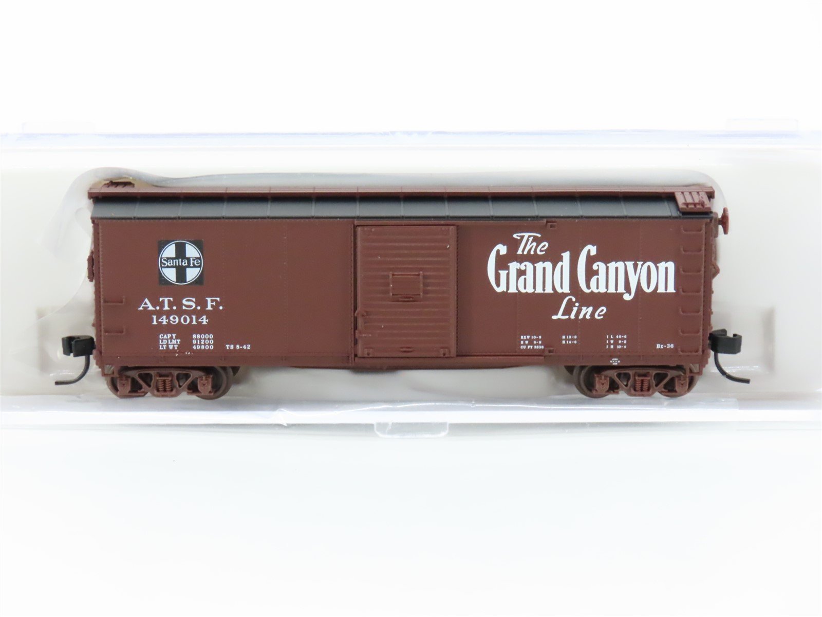 N Scale Atlas 45819 ATSF Santa Fe "The Grand Canyon" 40' Boxcar #149014