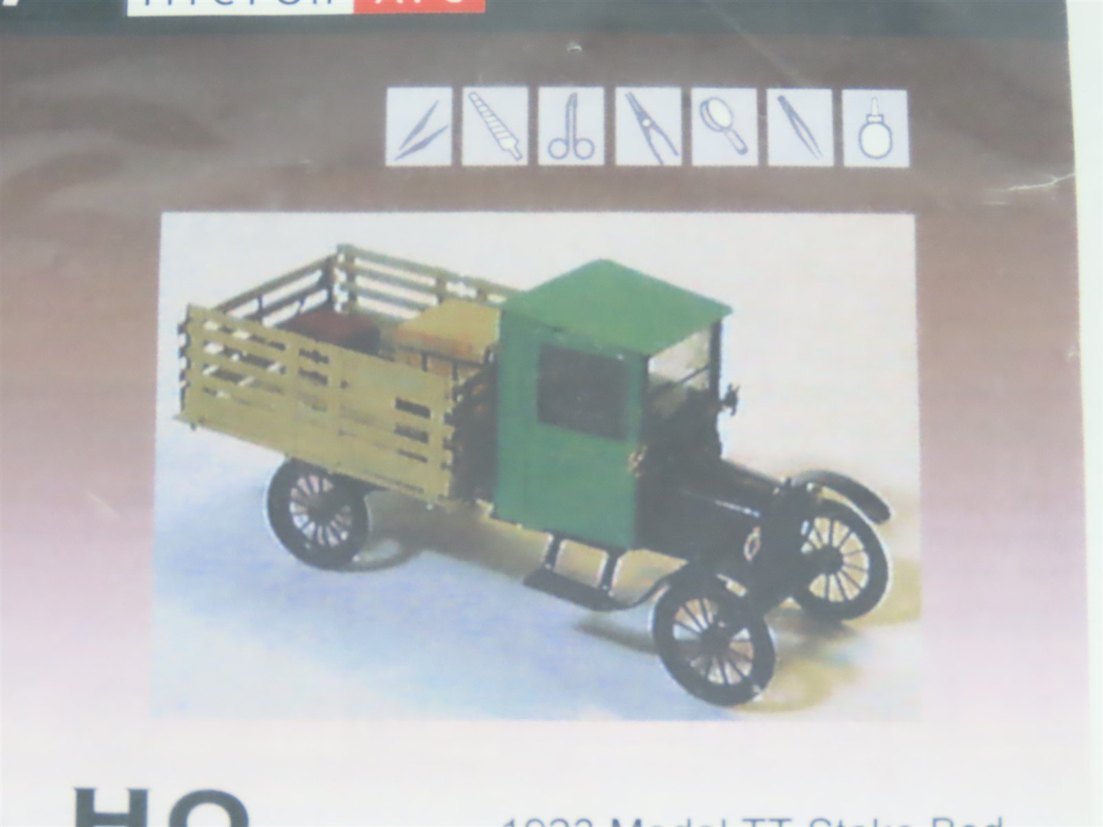 HO / N Scale Micron Art 2019 & 3019 1923 Stake Bed Truck - Brass Vehicle Kits