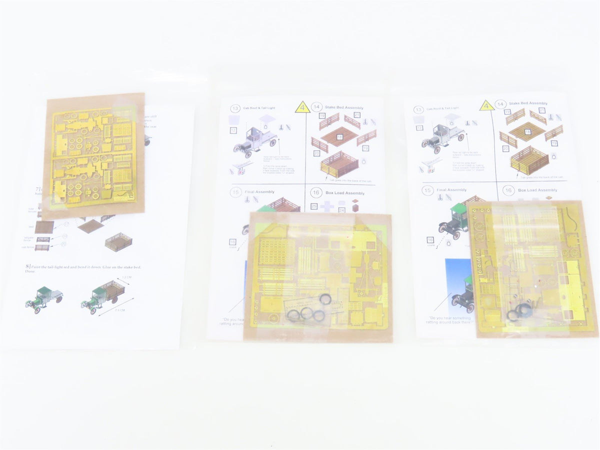 HO 1/87 Scale Micron Art 2019 &amp; 3019 1923 Stake Bed Truck - Brass Vehicle Kits