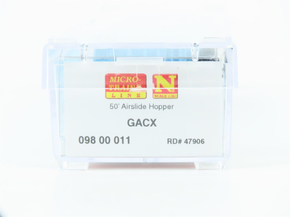 N Scale Micro-Trains MTL 09800011 GACX 50&#39; Airslide Covered Hopper #47906