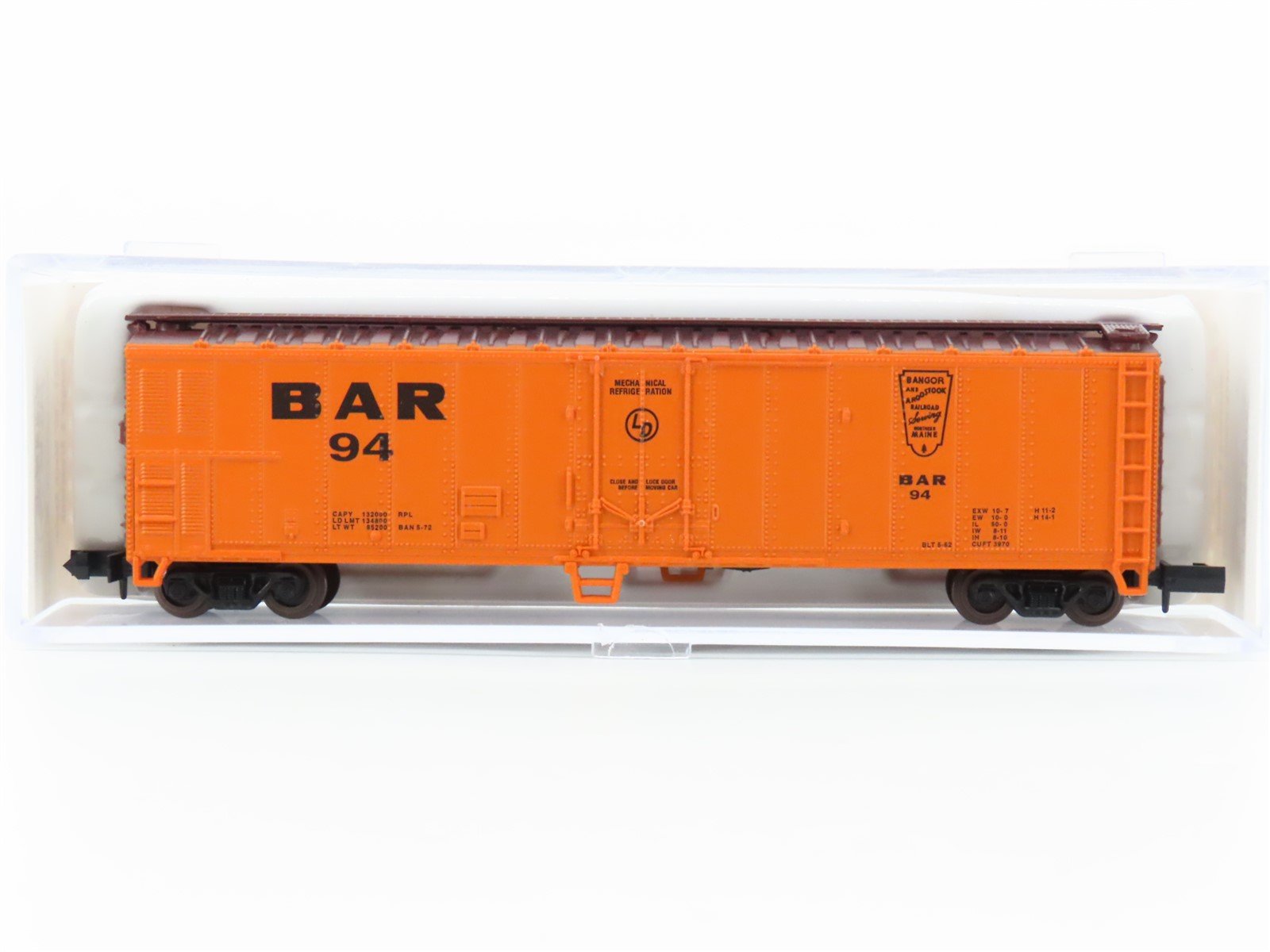 N Scale Atlas 36521 BAR Bangor & Aroostook 50' Single Door Reefer #94