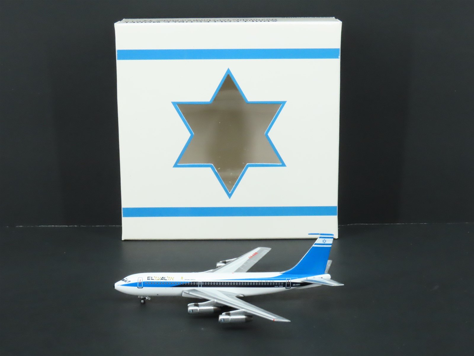1:400 Aero Classics Hangar Club Die-Cast Israel Airlines Boeing 720B Airliner