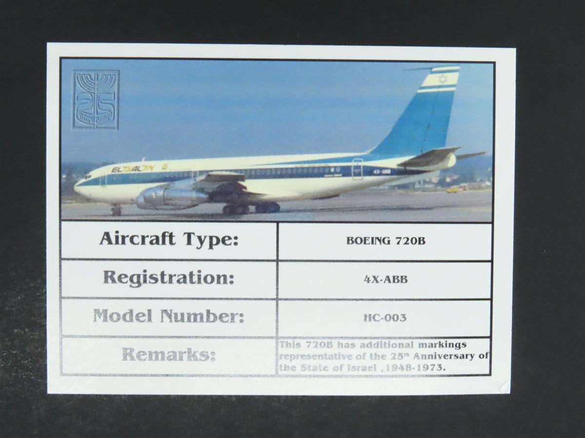 1:400 Aero Classics Hangar Club Die-Cast Israel Airlines Boeing 720B Airliner